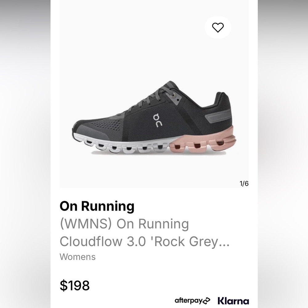 CLOUDFLOW WMN
On cloud 
On run
Women
Size 8